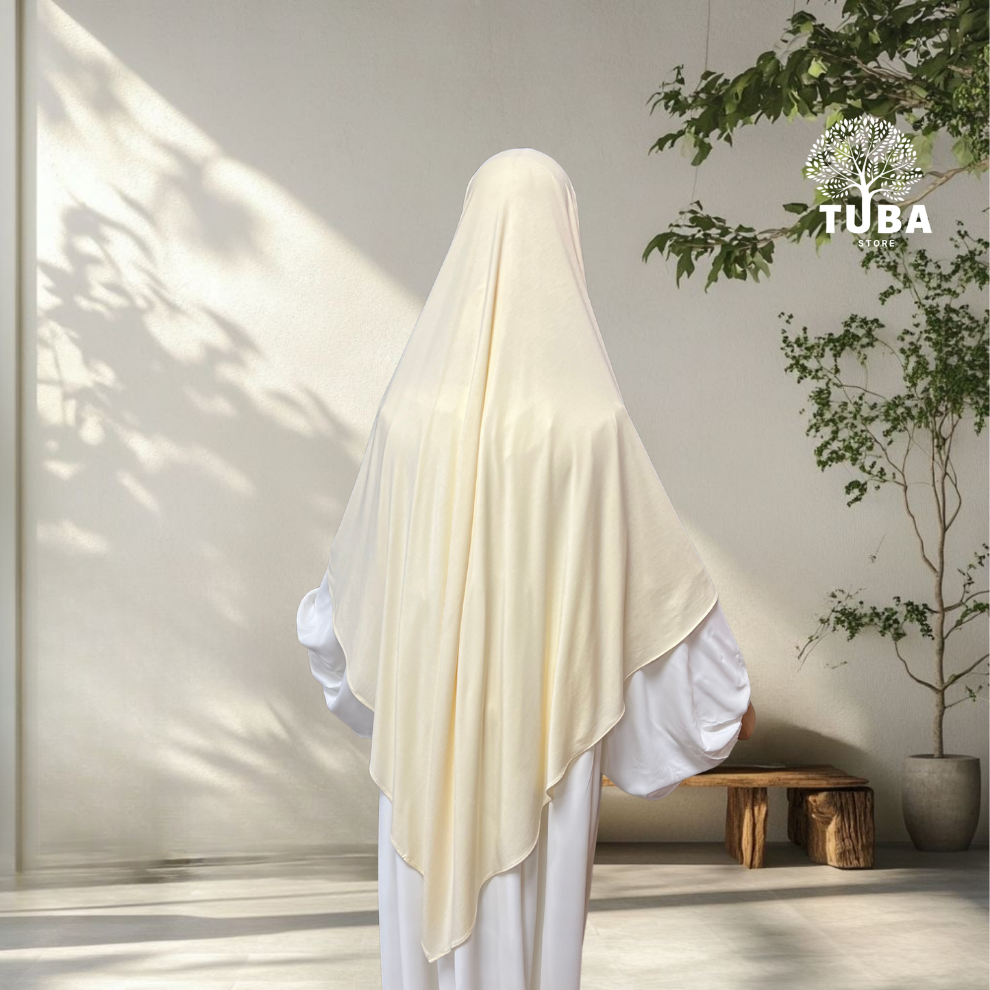 Bamboo Jersey Khimar Midi - 93% Bambus