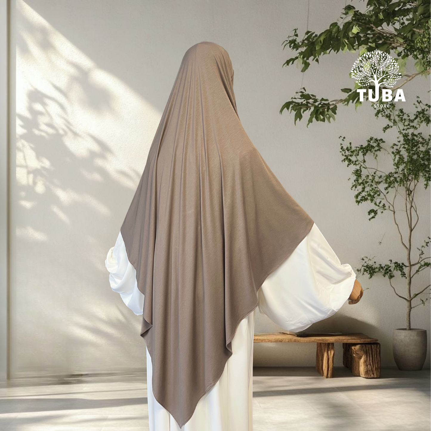 Bamboo Jersey Khimar Midi