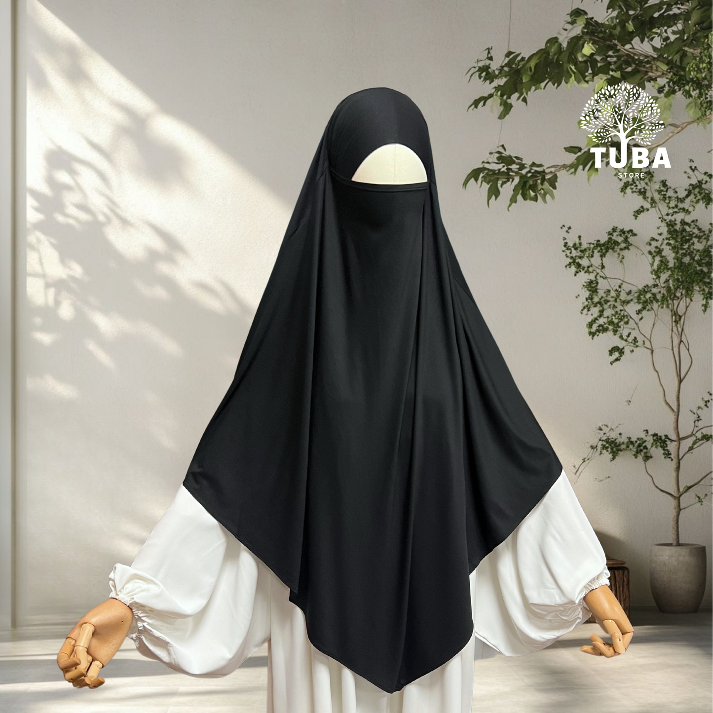 Bamboo Jersey Khimar Midi