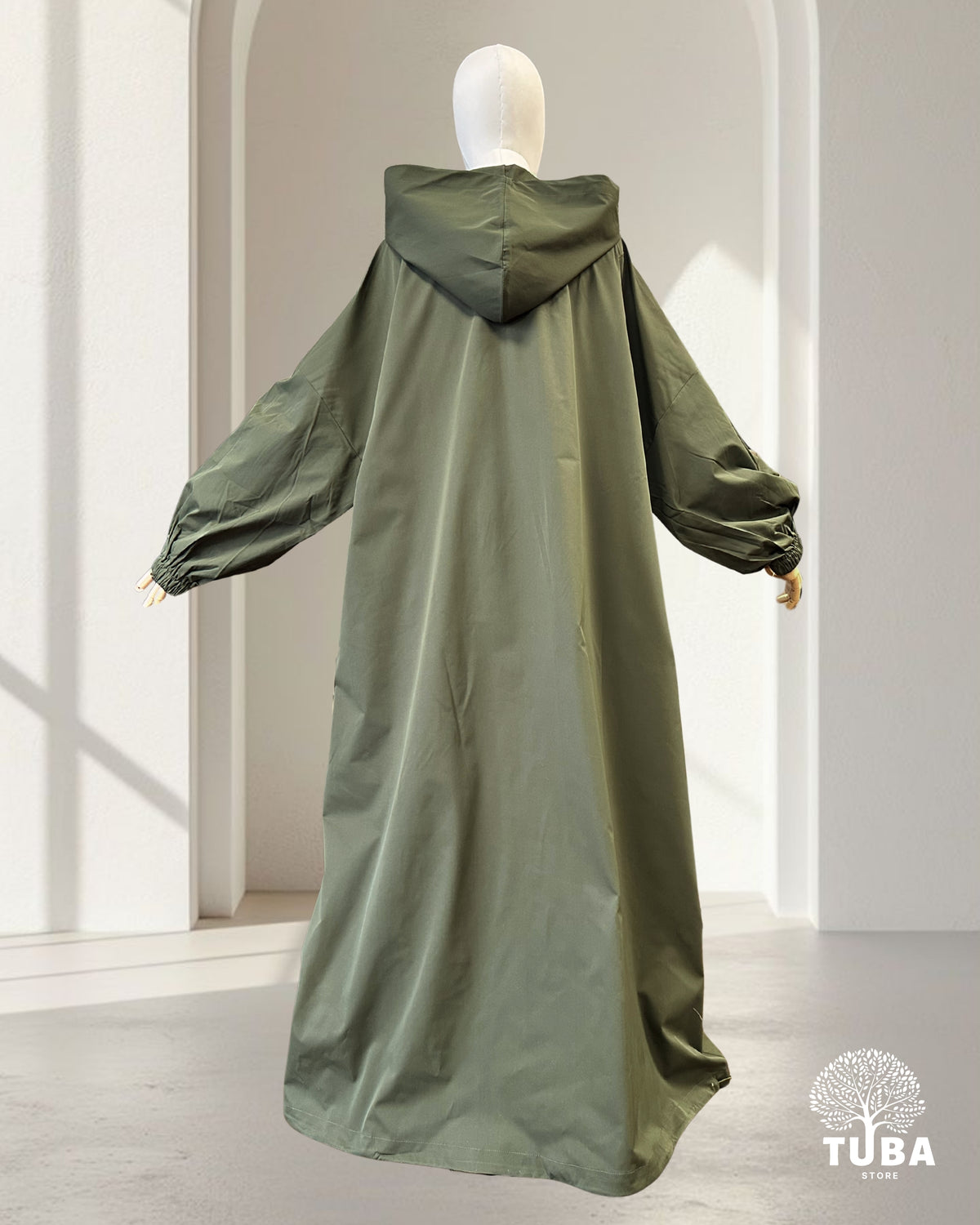 SAFA Rain Jacket Abaya - Half Zip