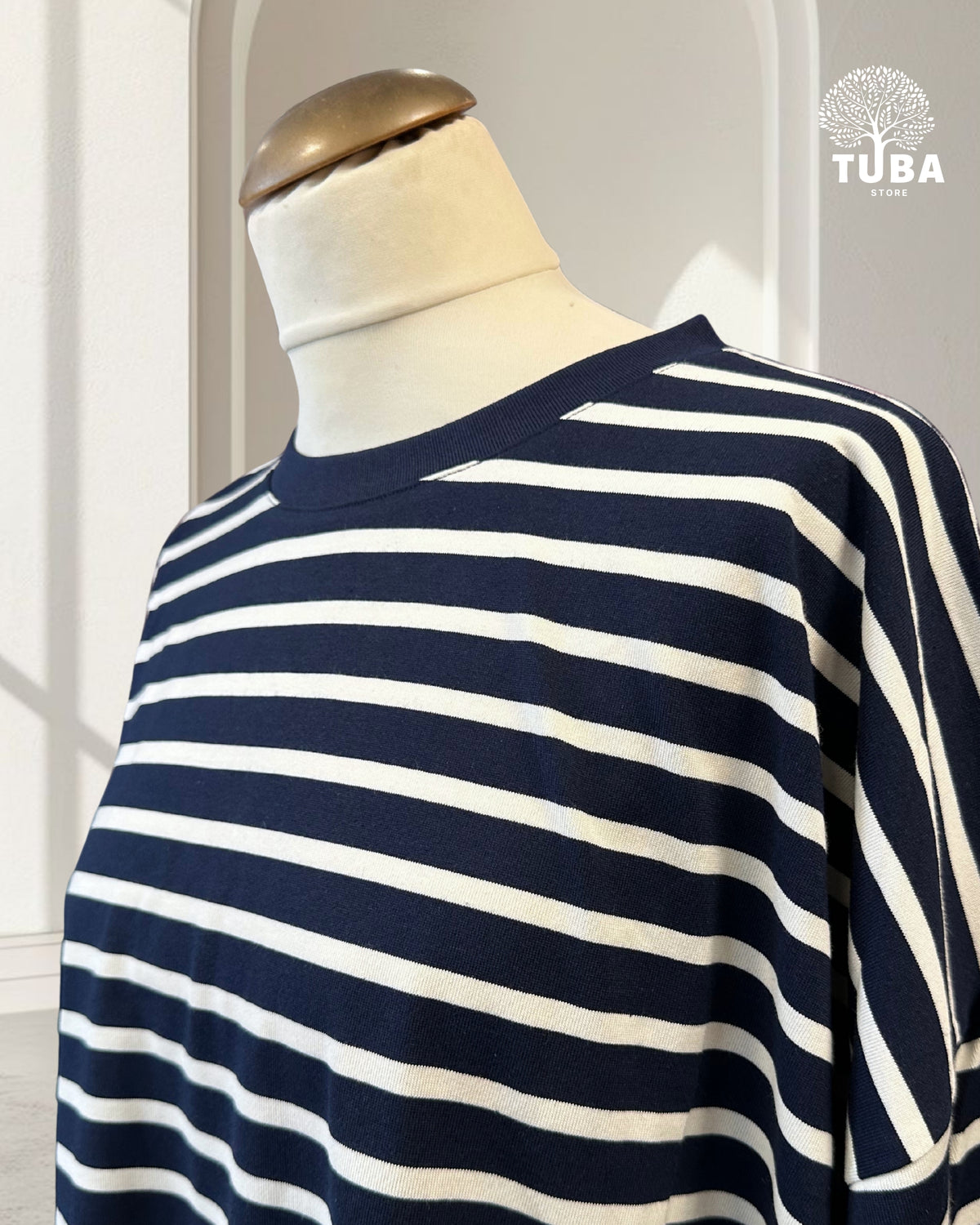 YUMNA Oversized Striped Longsleeve - 100% Baumwolle