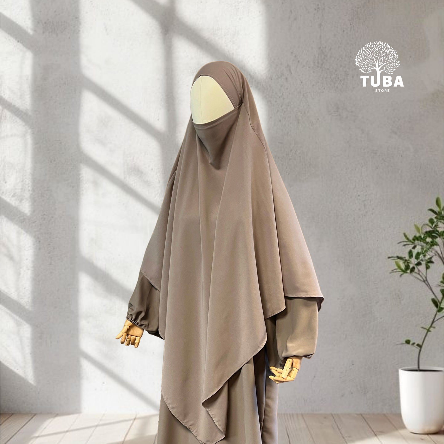 Einlagiger Khimar Maxi - Wollpeach