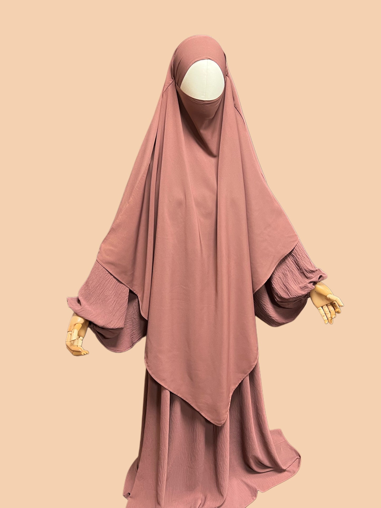 Einlagiger Khimar XL - in Wollpeach