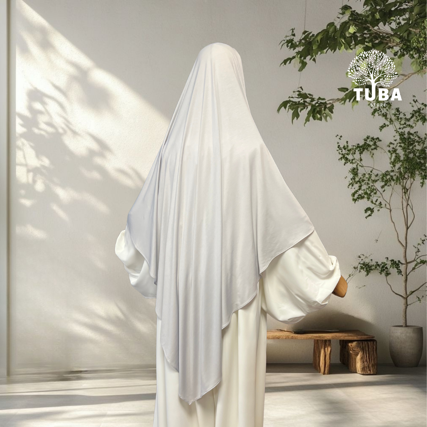 Bamboo Jersey Khimar Midi