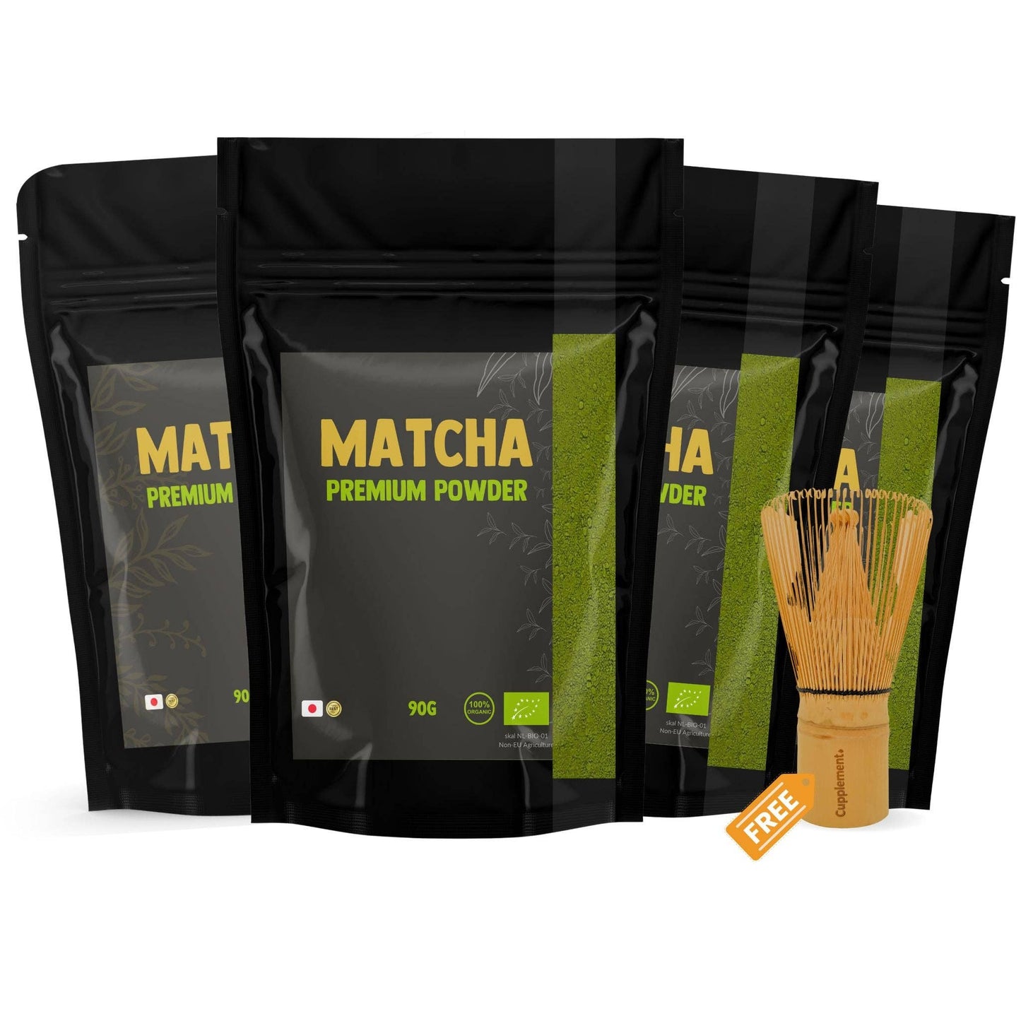 Matcha-Tee-Pulver Premium Bio - 90 Gramm