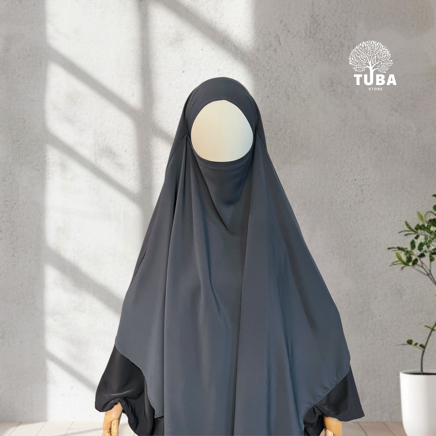 Einlagiger Khimar Maxi - Wollpeach