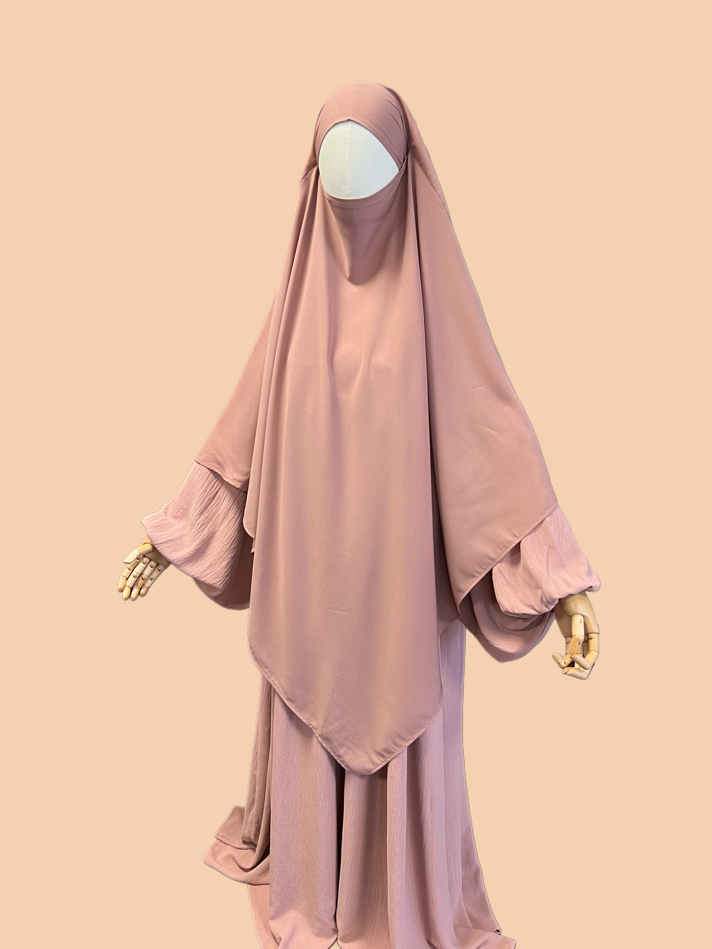 Einlagiger Khimar XL - in Wollpeach