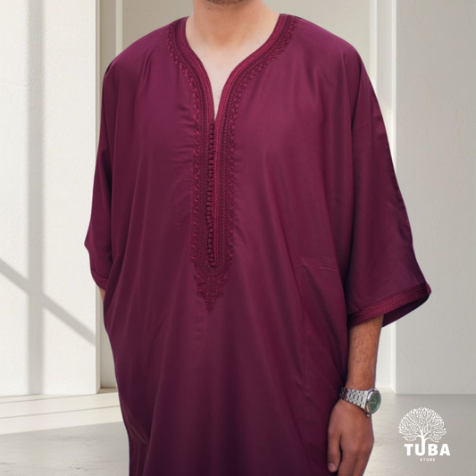 Premium Jalabiya | Bordeaux