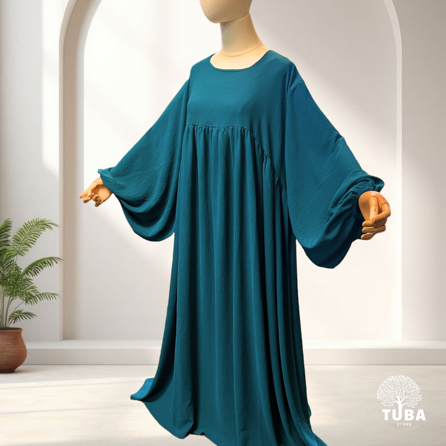 Abaya hochwertig mit Puffärmel/Ballonärmel - Jazz