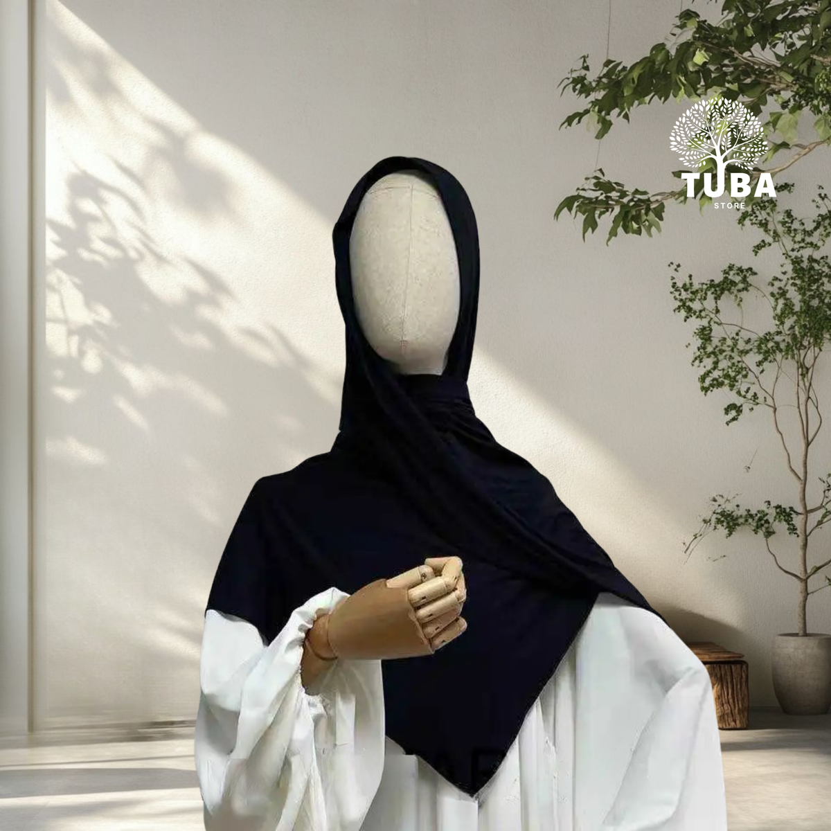 Bamboo Jersey Hijab - 93% Bambus