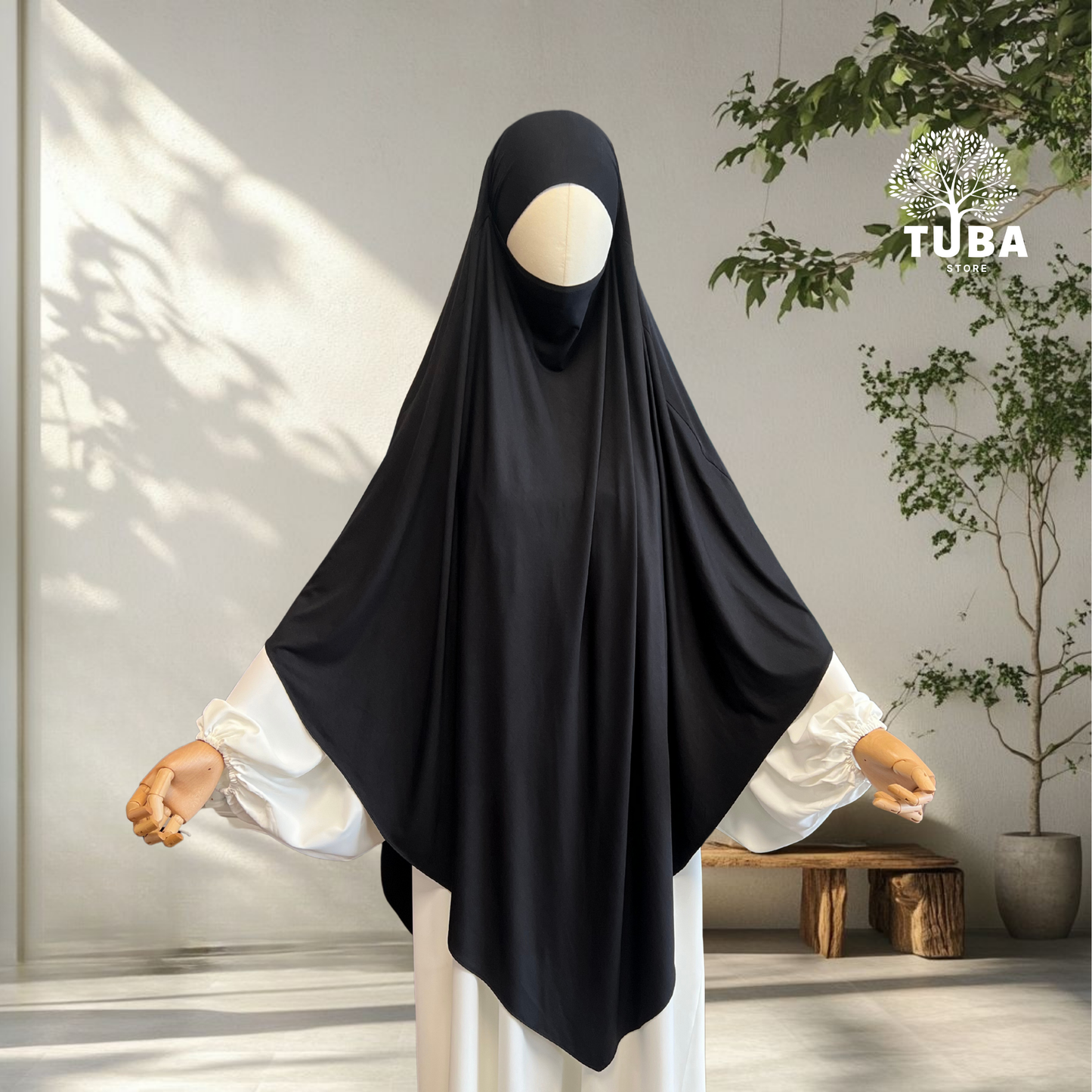 Bamboo Jersey Khimar Maxi