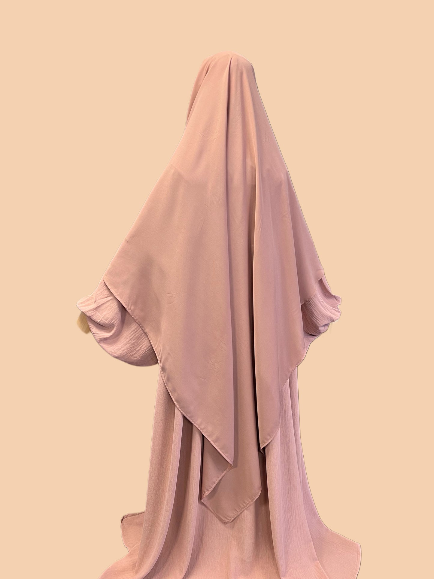 Einlagiger Khimar XL - in Wollpeach