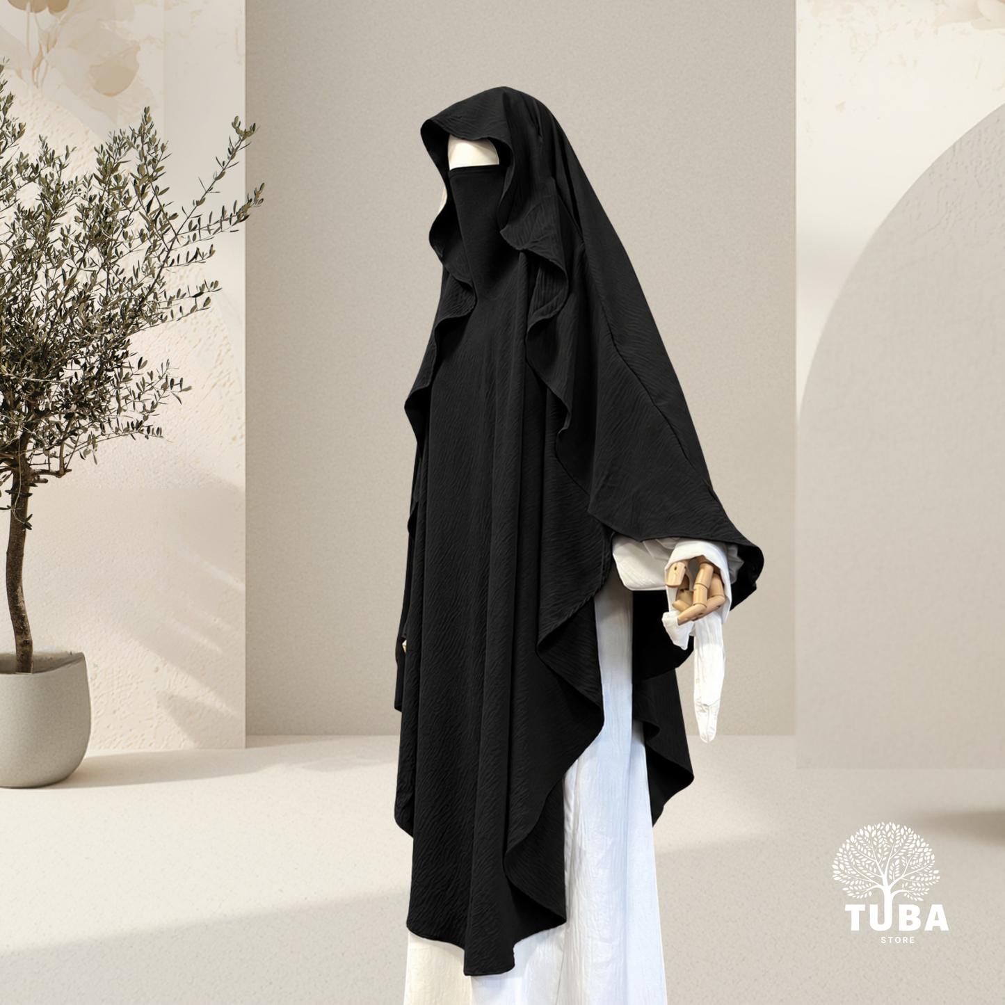 Hawa Butterfly Jazz Maxi Khimar | 100% bedeckend
