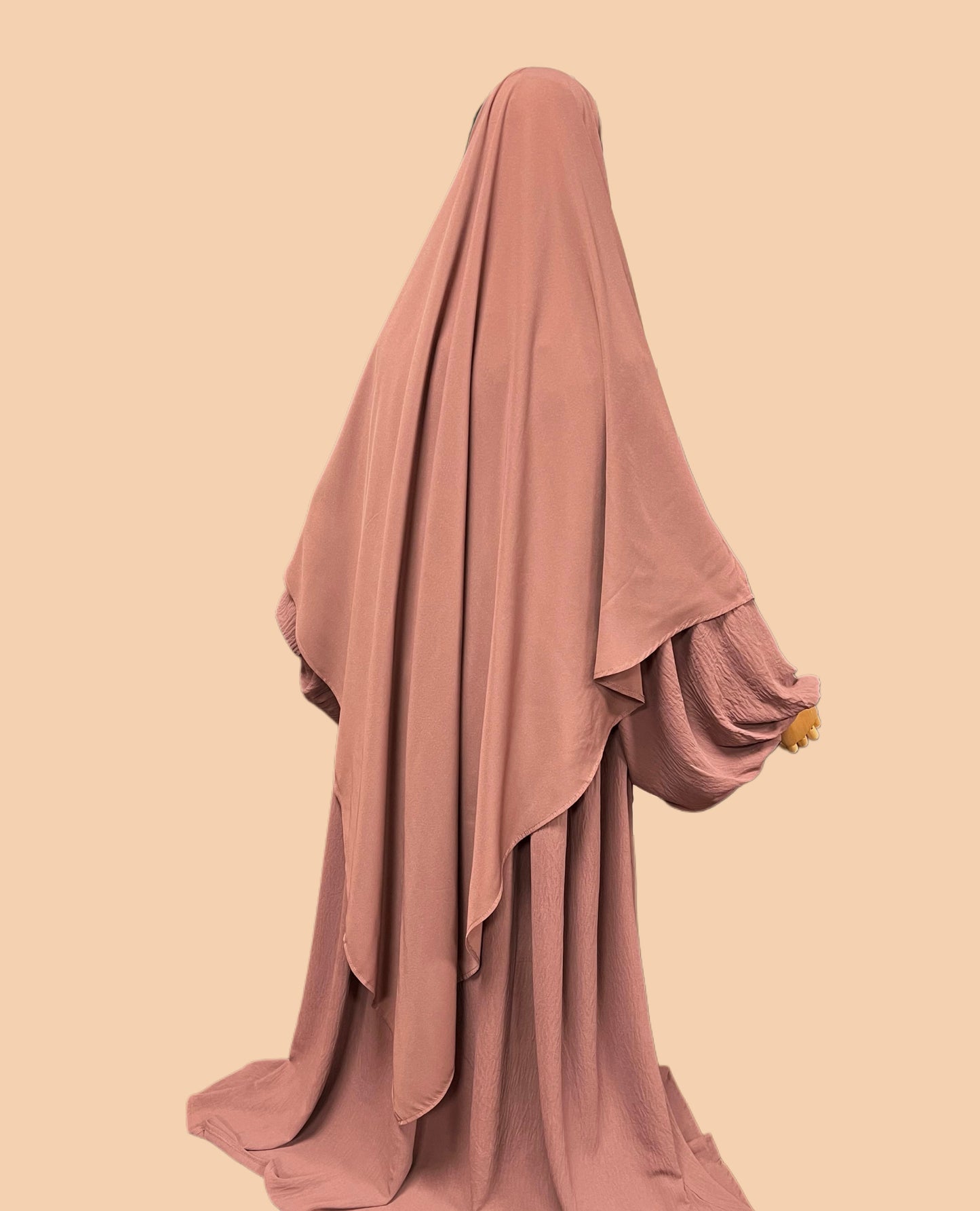 Einlagiger Khimar XL - in Wollpeach
