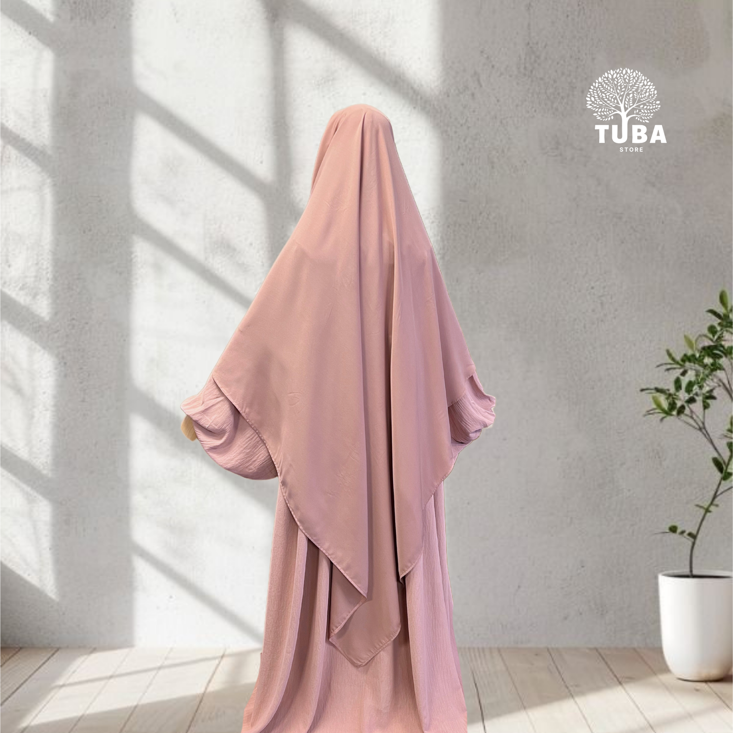 Einlagiger Khimar Maxi - Wollpeach