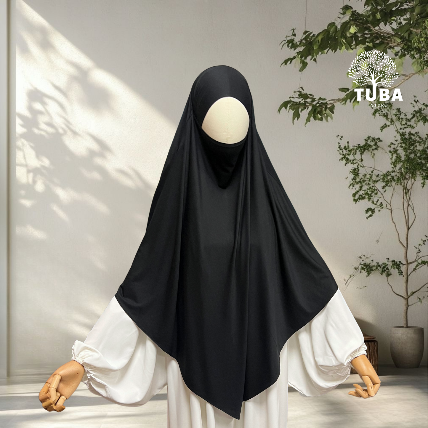 Bamboo Jersey Khimar Midi