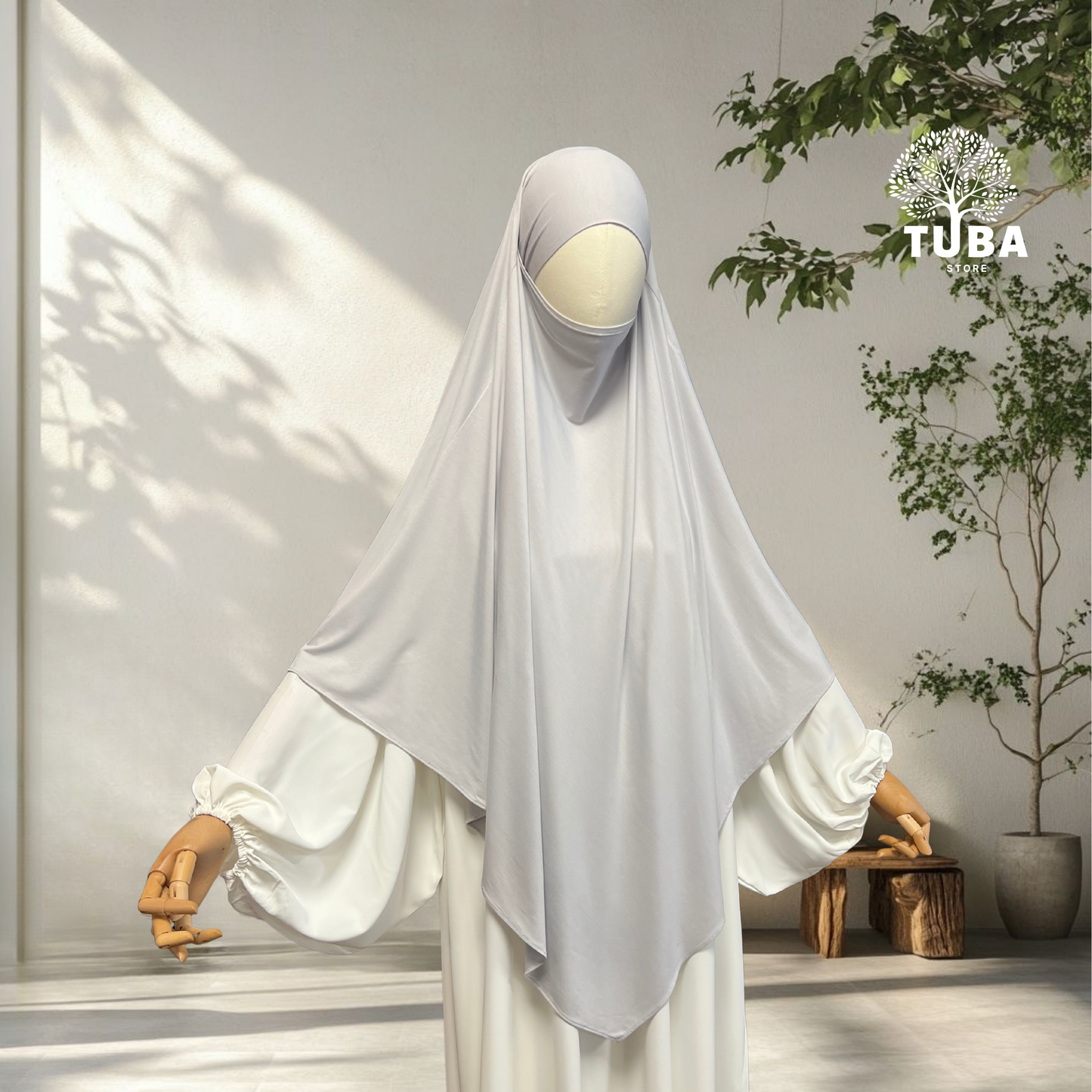 Bamboo Jersey Khimar Midi