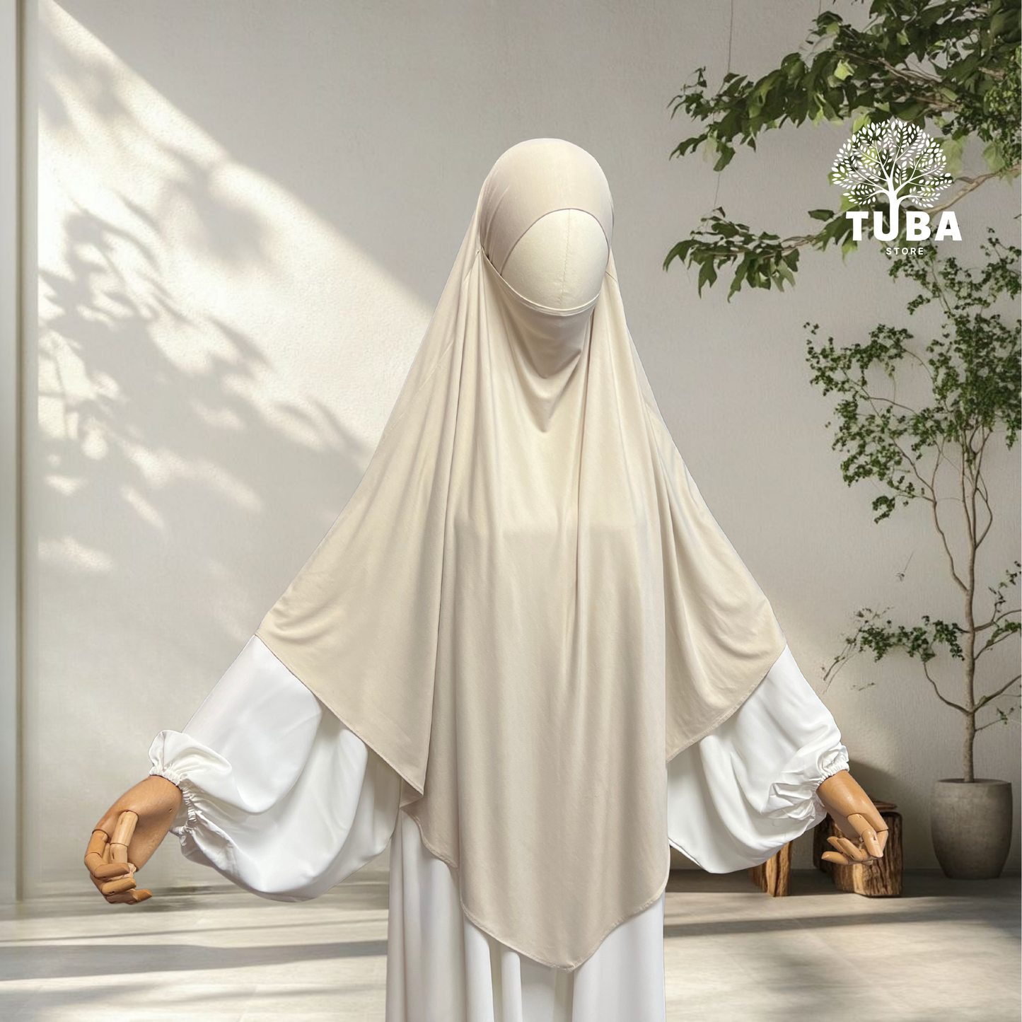 Bamboo Jersey Khimar Midi