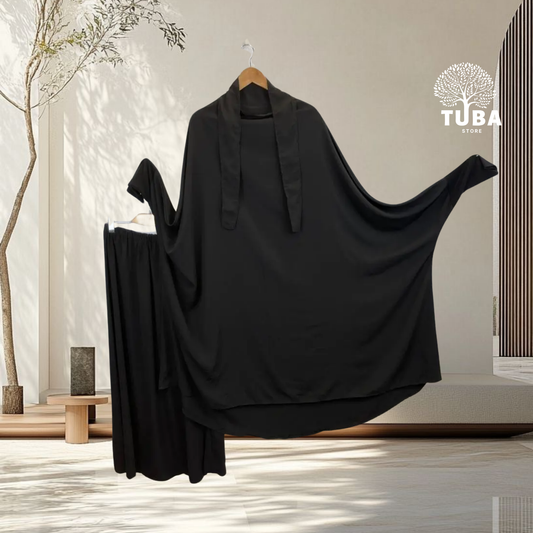 Kinder Jilbab zweiteilig - Jersey Ärmeln