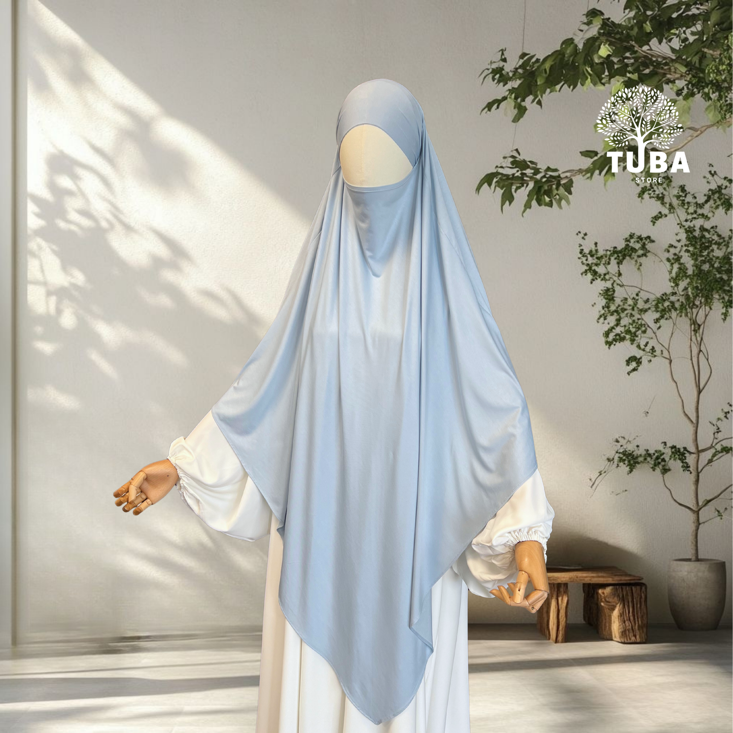 Bamboo Jersey Khimar Maxi
