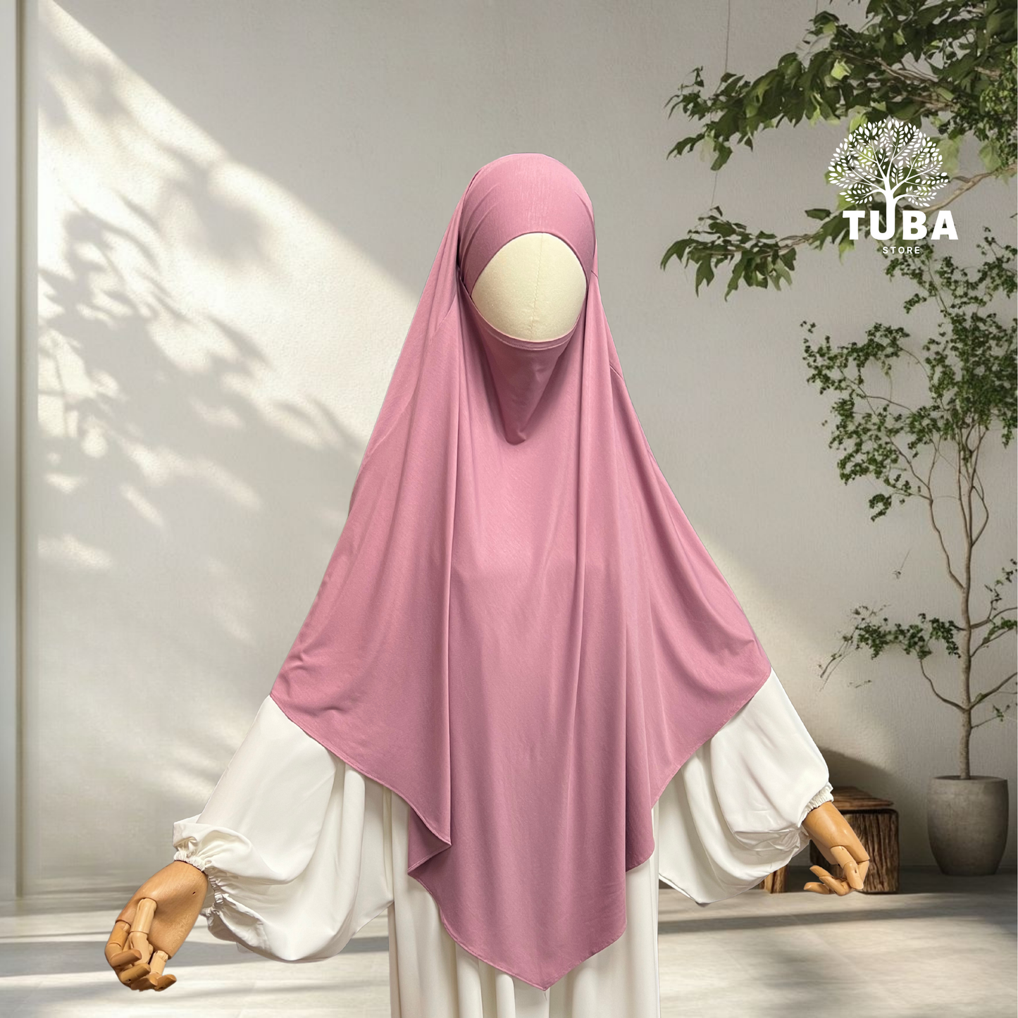 Bamboo Jersey Khimar Midi