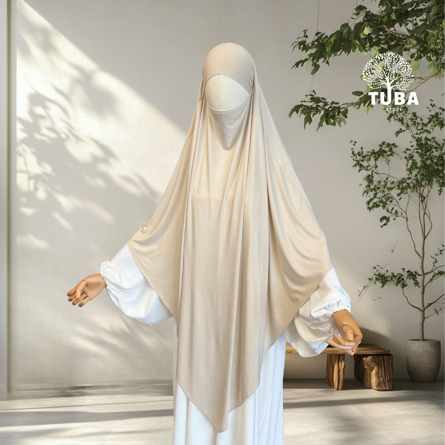 Bamboo Jersey Khimar Maxi