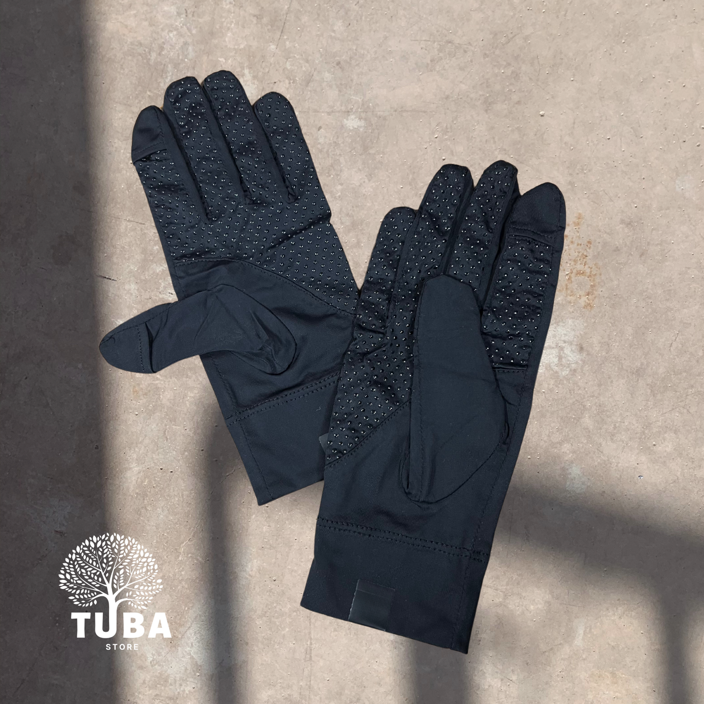 Touch Handschuhe mit Fingeröffnung & Noppen (kühlend)