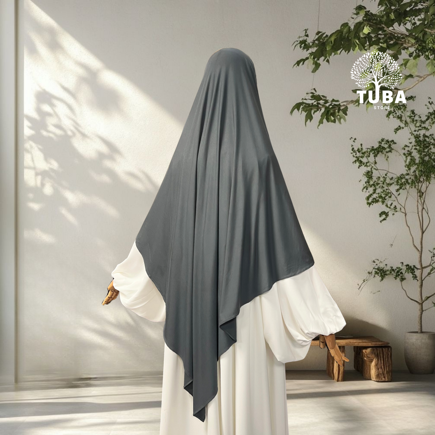 Bamboo Jersey Khimar Midi