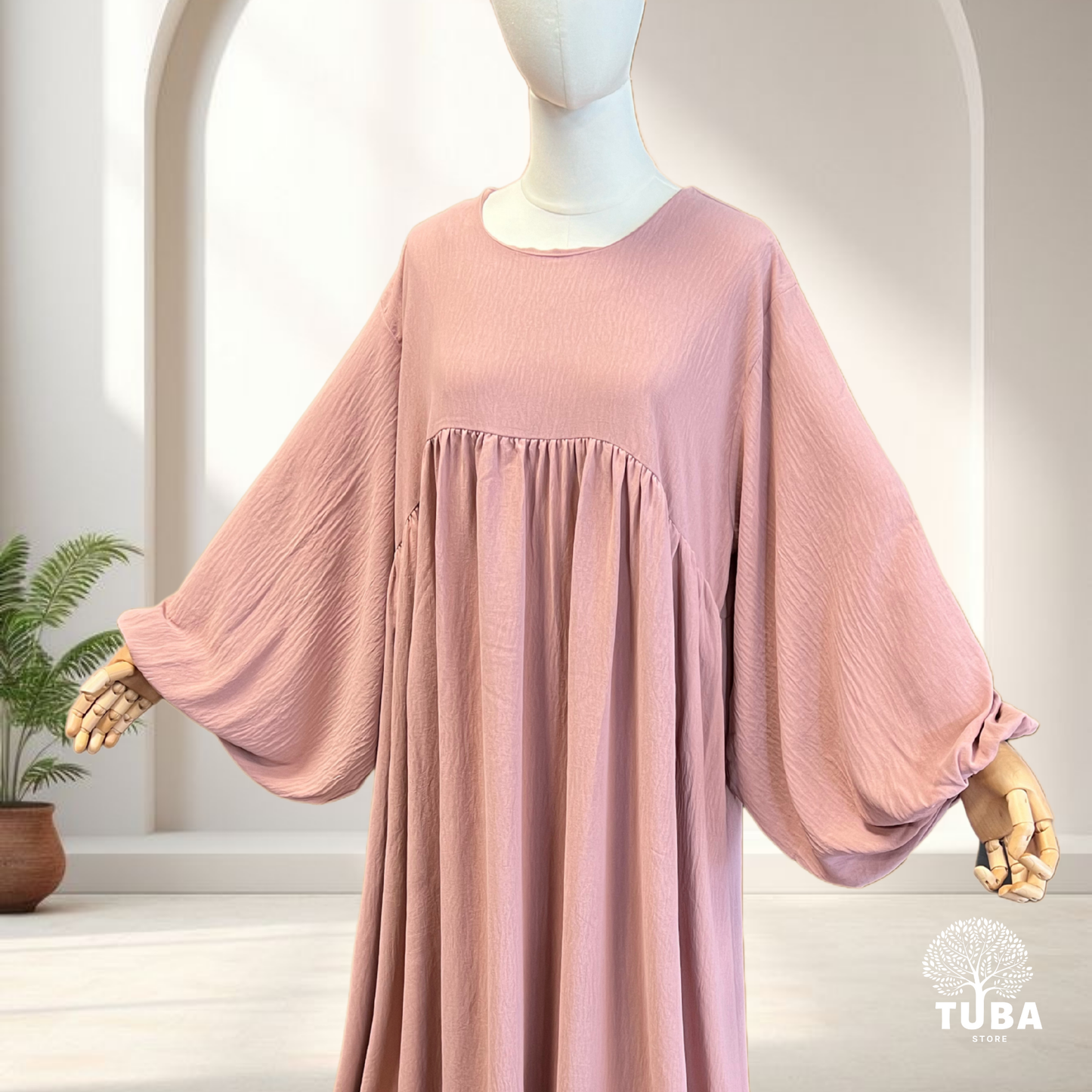 Abaya hochwertig mit Puffärmel/Ballonärmel - Jazz