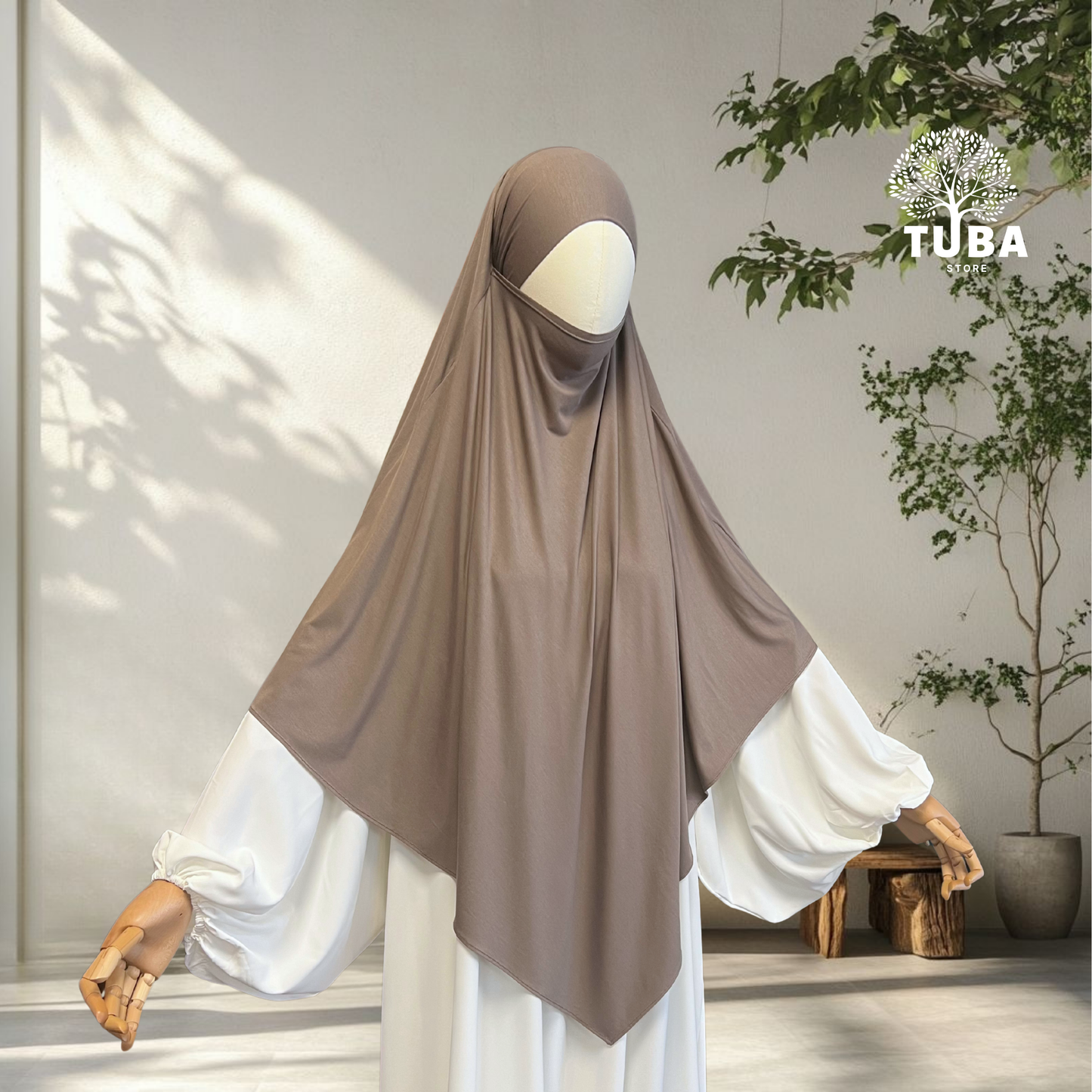 Bamboo Jersey Khimar Midi