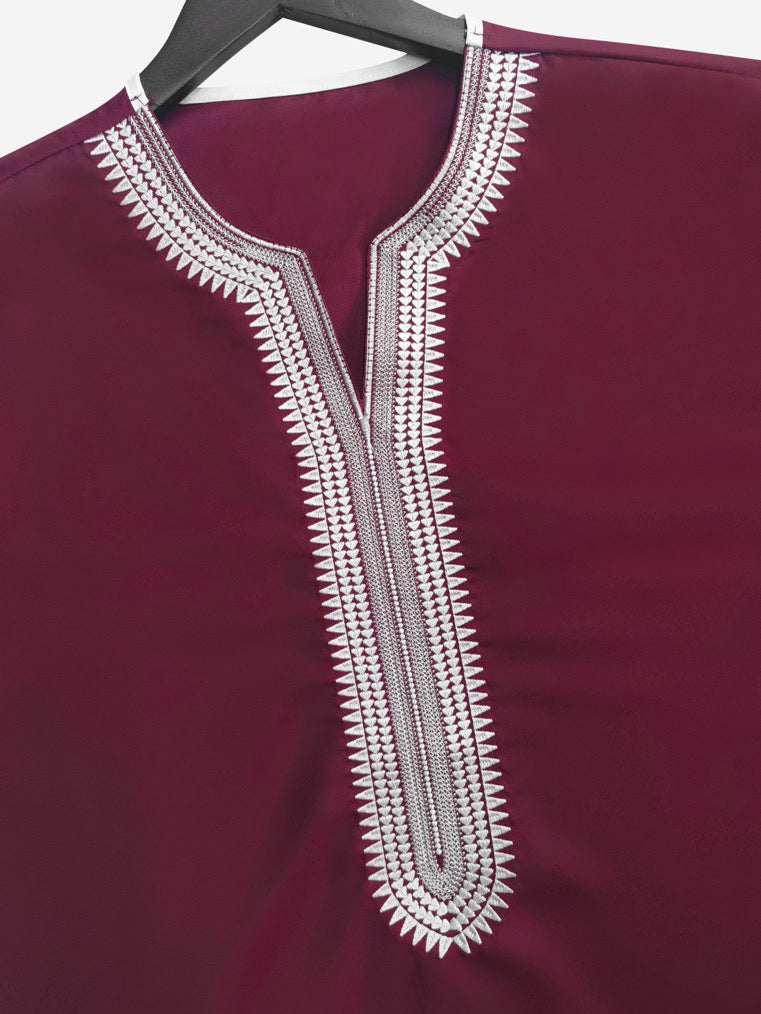 Jalabiya feiner Stoff - Rot