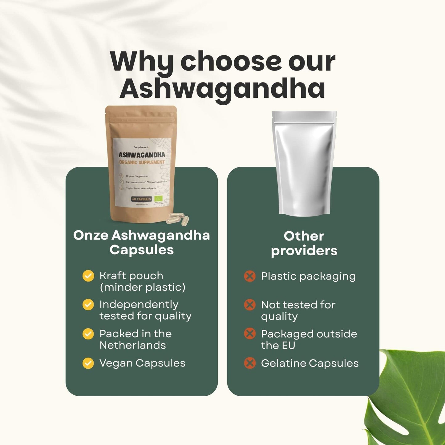 Ashwagandha Kapseln 500 mg Bio - 60 Kapseln