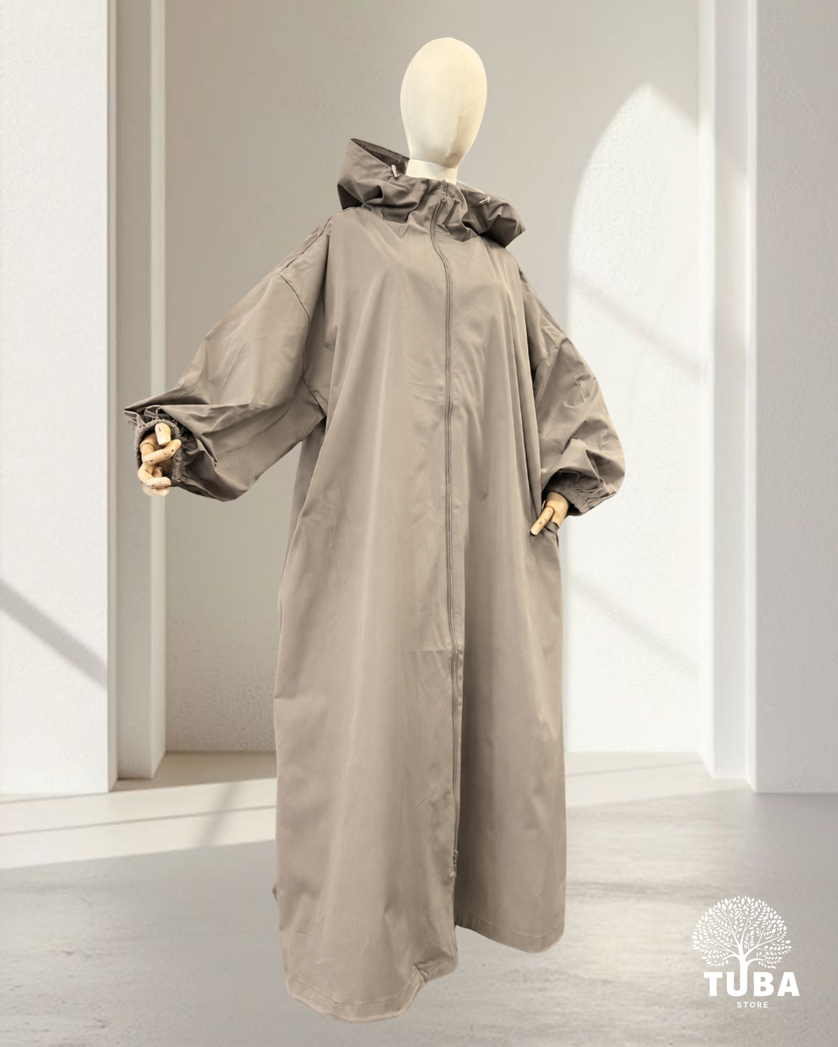 SAFA Rain Jacket Abaya - Full Zip