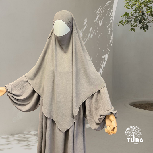 Premium Jazz Khimar Midi