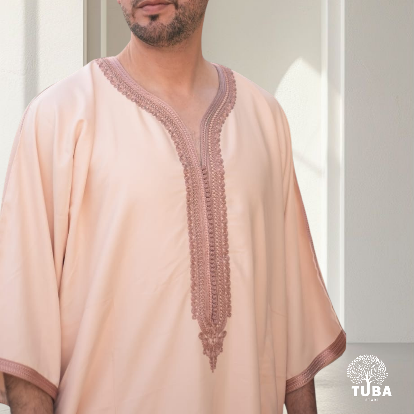 Premium Marokkanische Jalabiya/Djellaba/Thobe | Creme