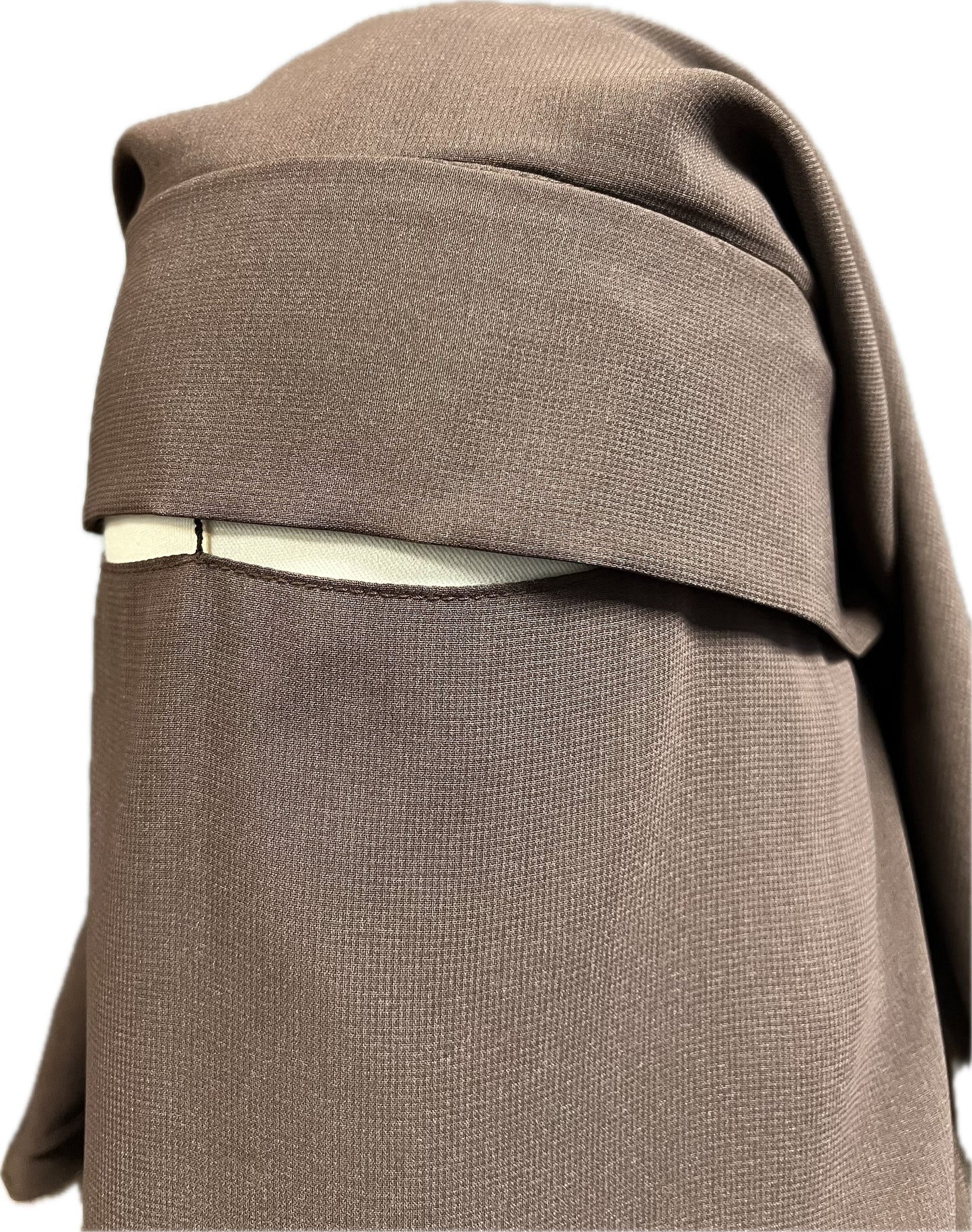 Niqab-Sitar 3 Lagig - mit Klappe/Steg