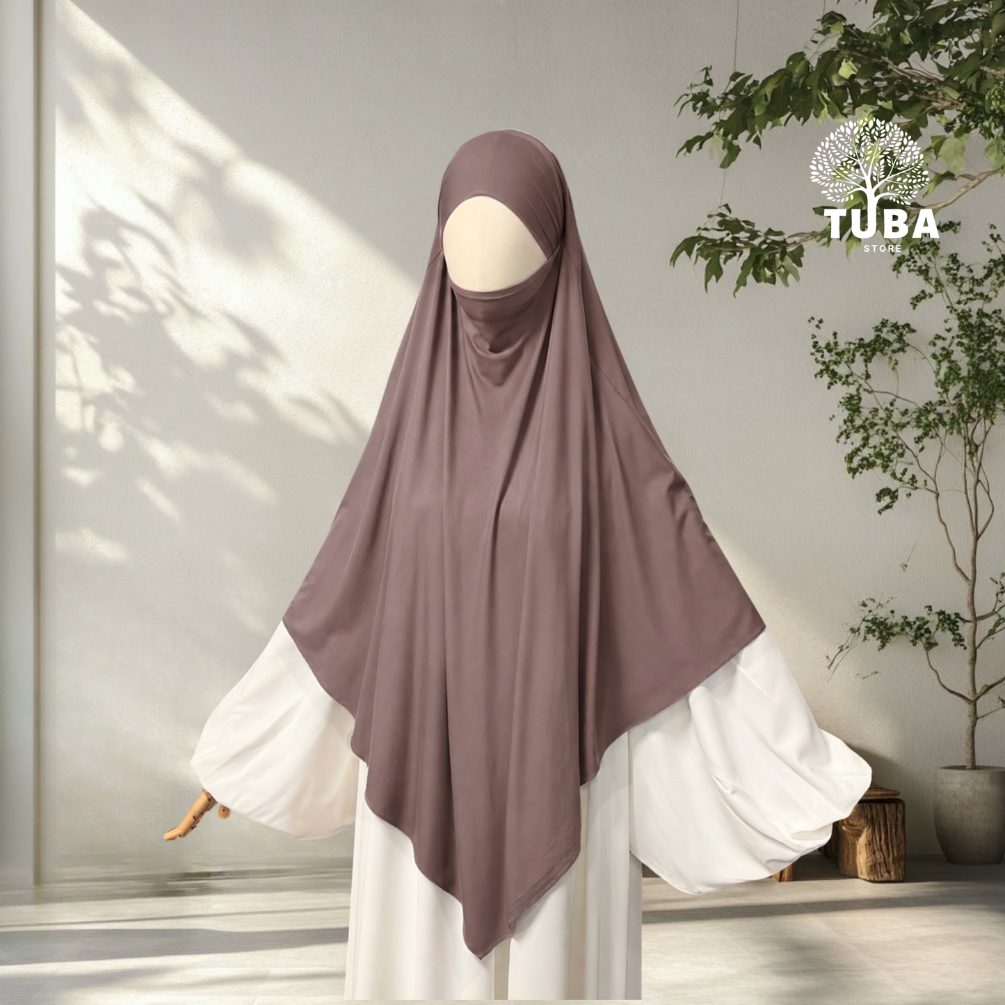 Bamboo Jersey Khimar Midi - 93% Bambus