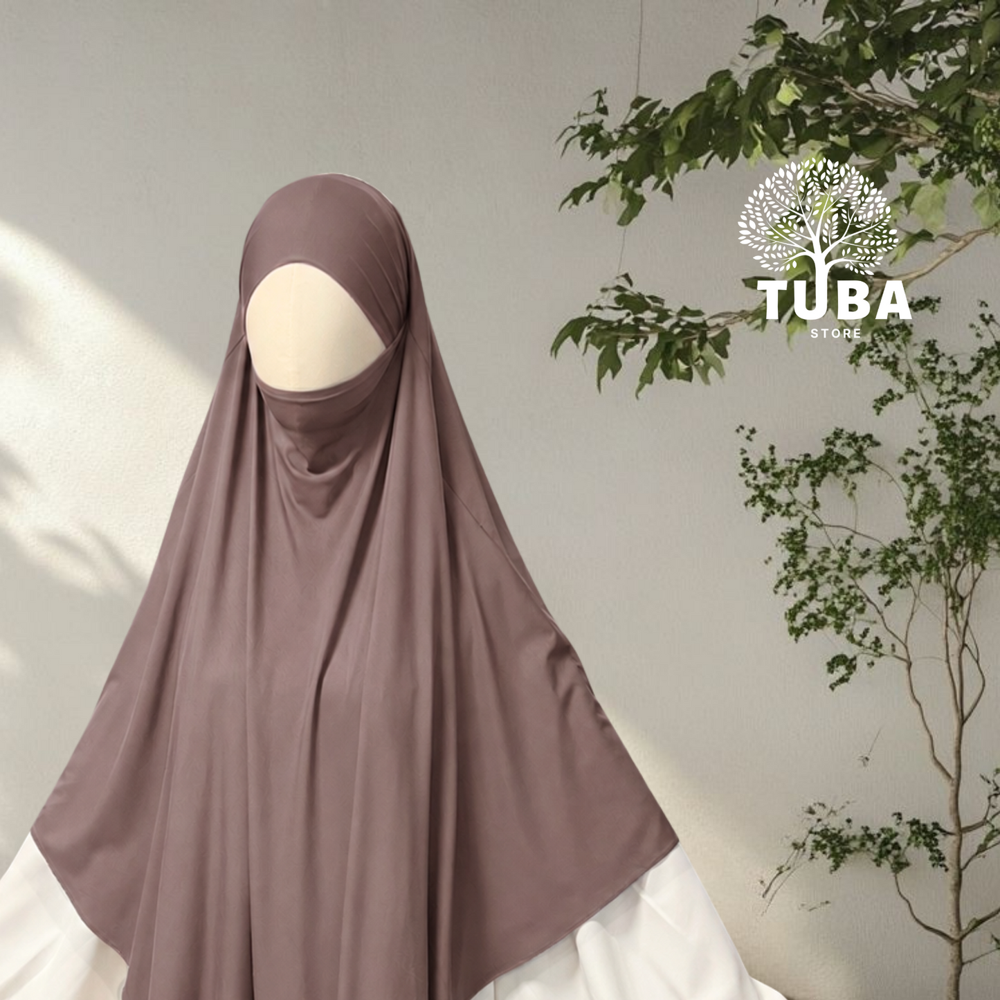 Bamboo Jersey Khimar Maxi - 93% Bambus
