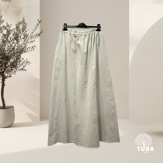Qamar Denim Maxirock - 100% Baumwolle
