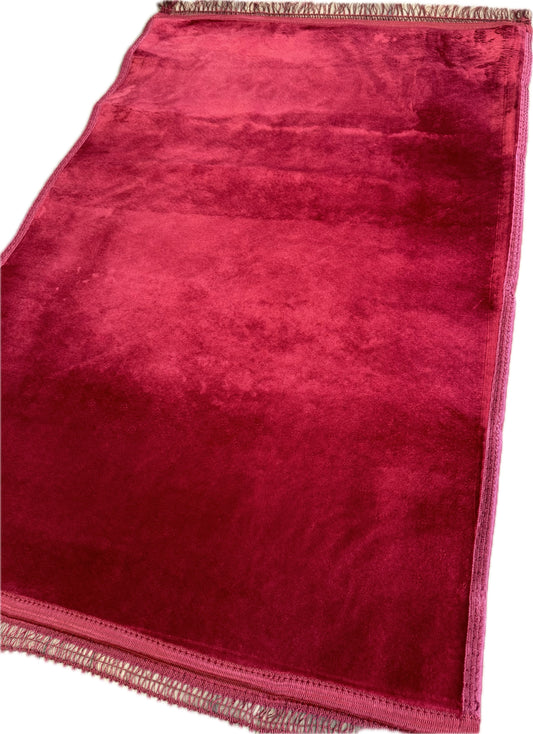 Gebetsteppich Rot - mit & ohne Muster