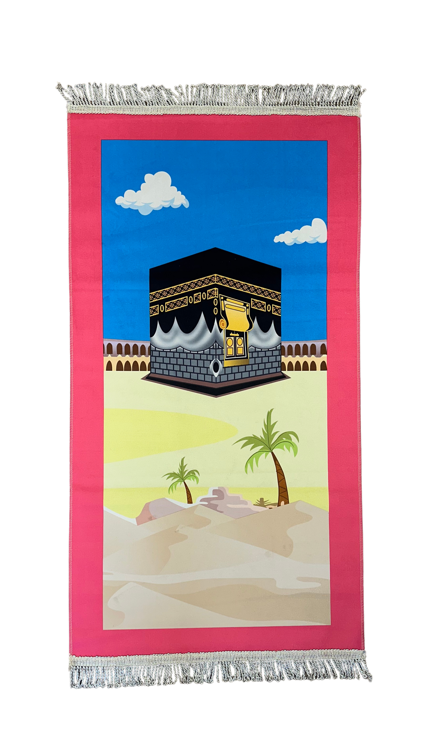 Gebetsteppich mit Kaaba für Kinder