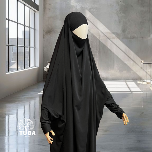 Jilbab mit Rock & Jersey Ärmeln - Wollpeach