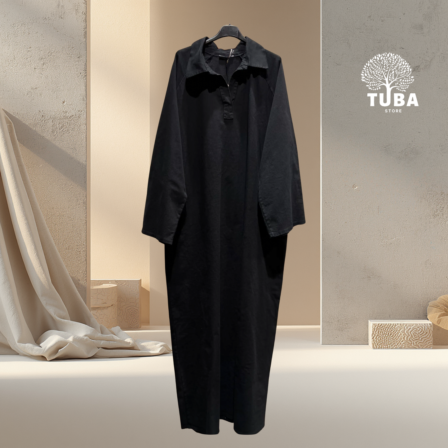 Qamar Denim Abaya - 100% Cotton