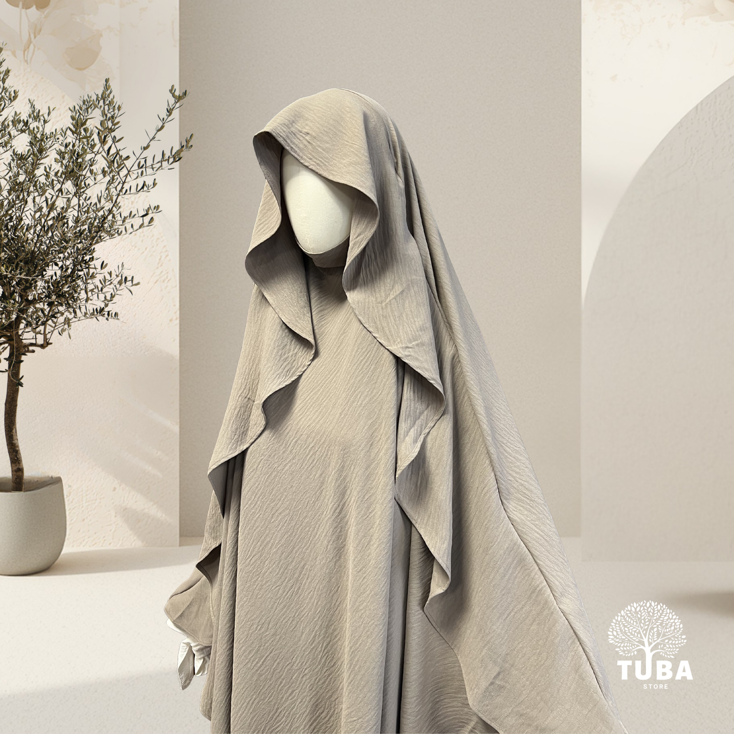 Hawa Butterfly Jazz Maxi Khimar | 100% bedeckend