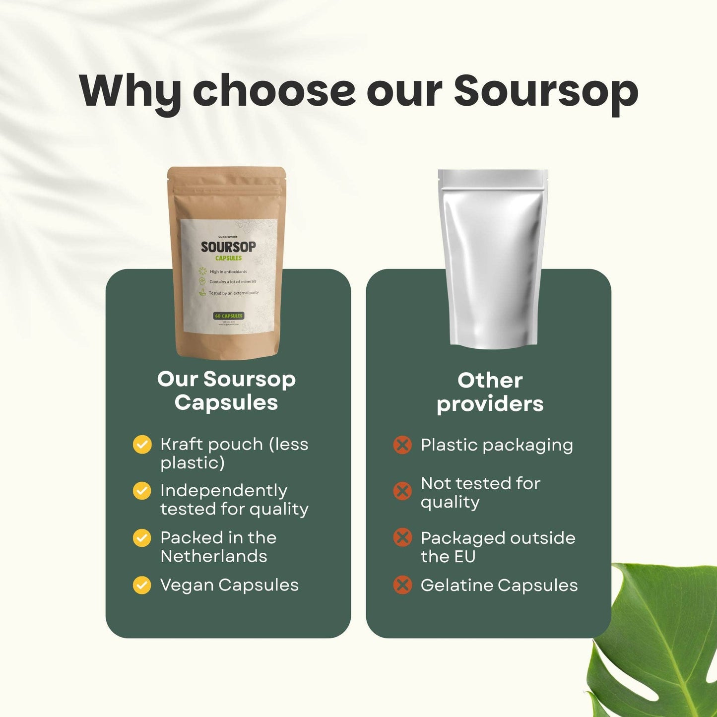 Soursop-Extrakt-Kapseln 500mg - 60 Kapseln
