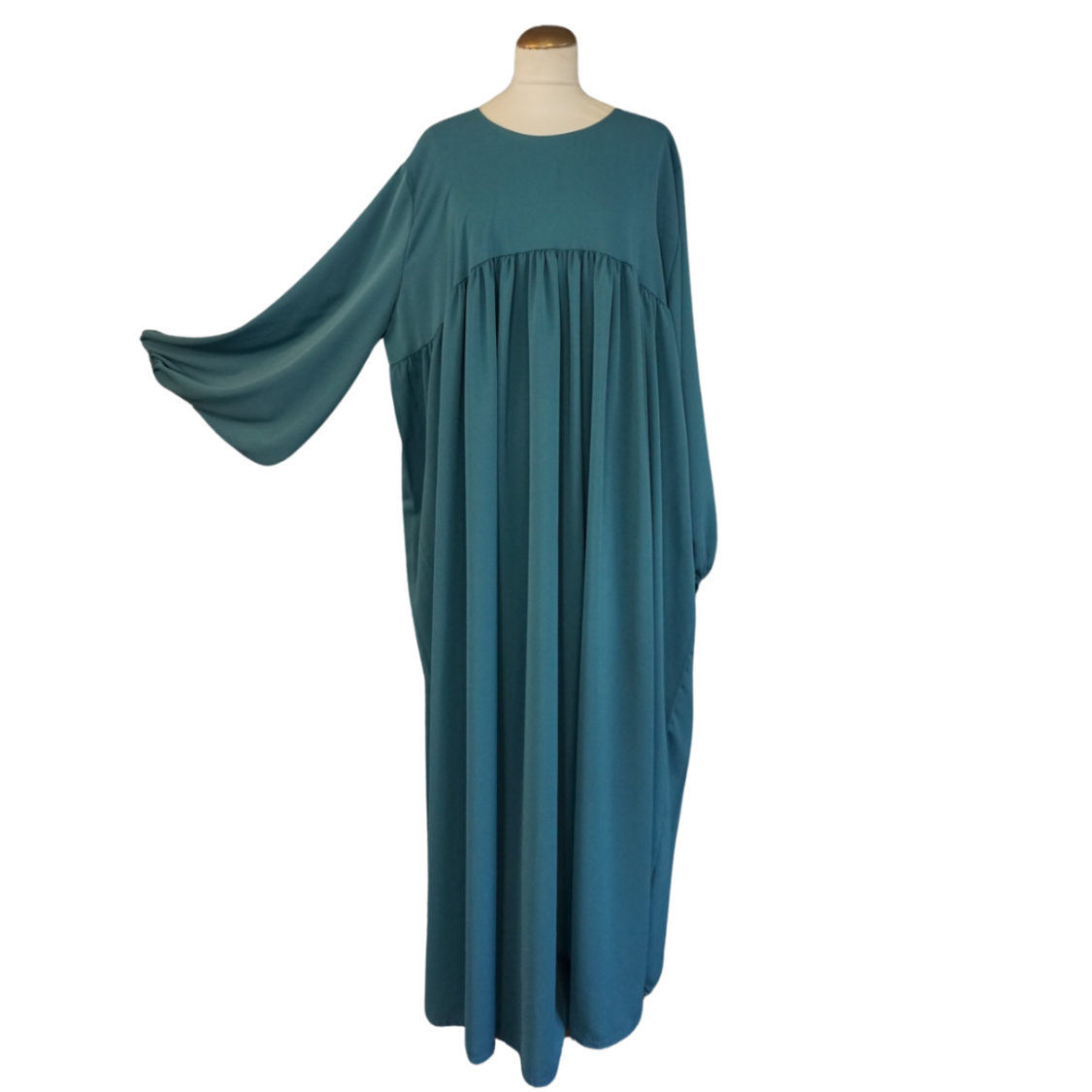 Abaya mit Puffärmeln - leichtes Material