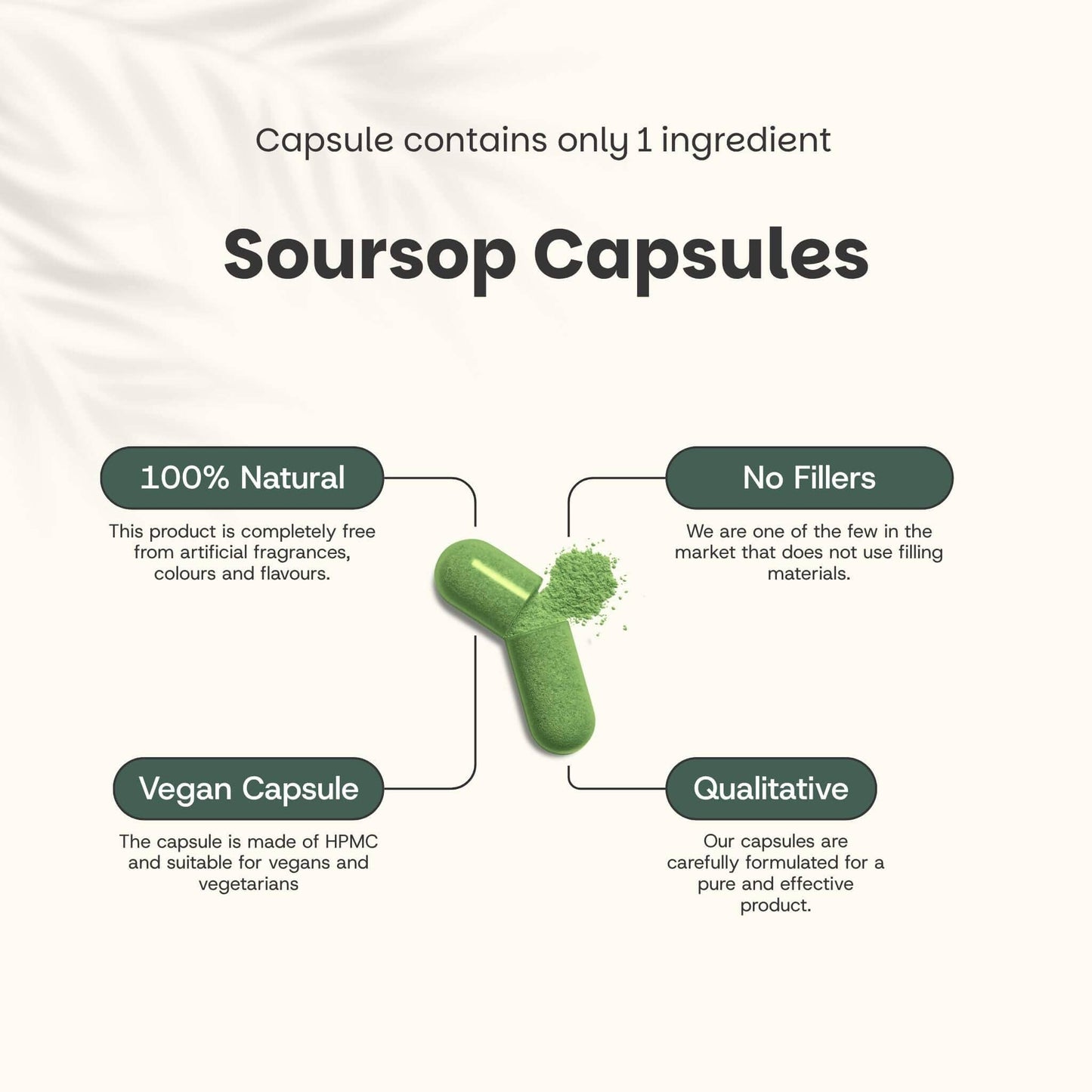 Soursop-Extrakt-Kapseln 500mg - 60 Kapseln