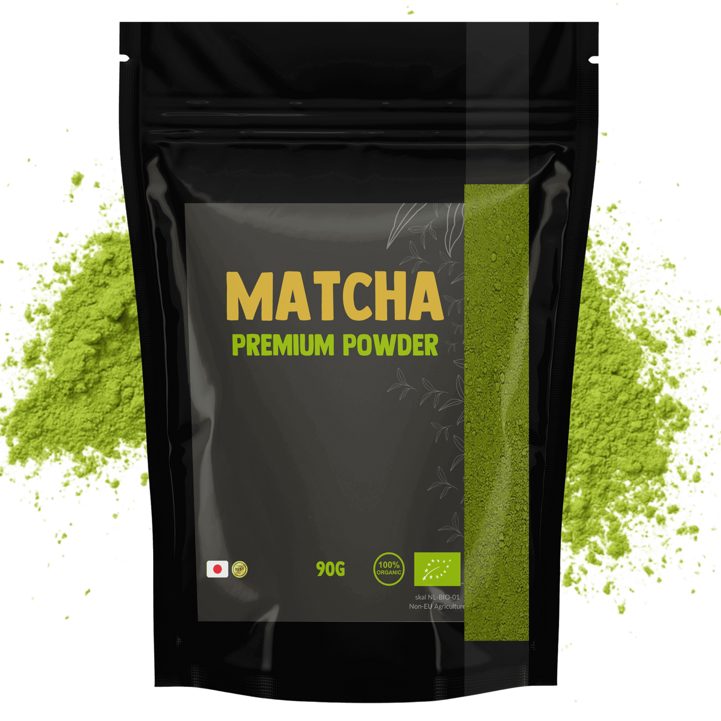 Matcha-Tee-Pulver Premium Bio - 90 Gramm