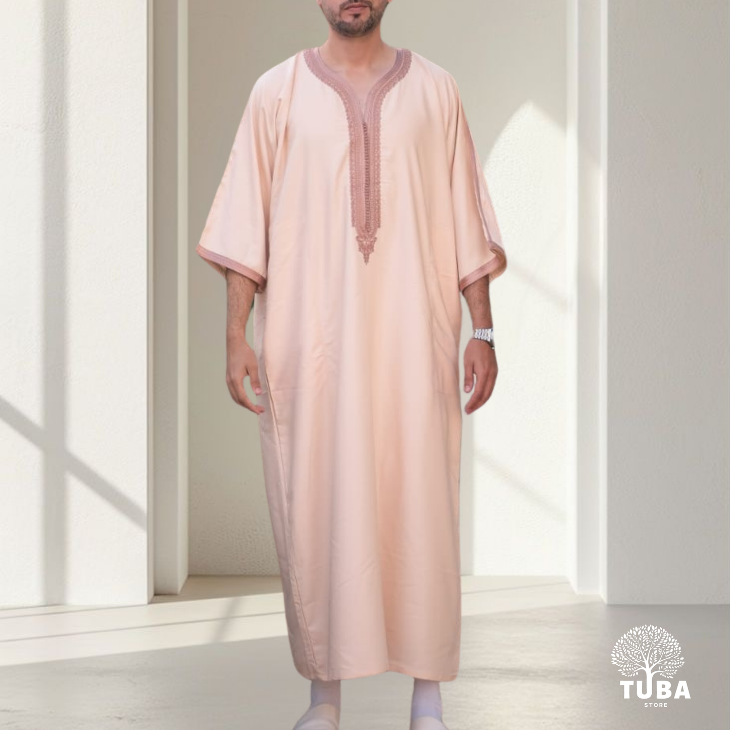 Premium Marokkanische Jalabiya/Djellaba/Thobe | Creme