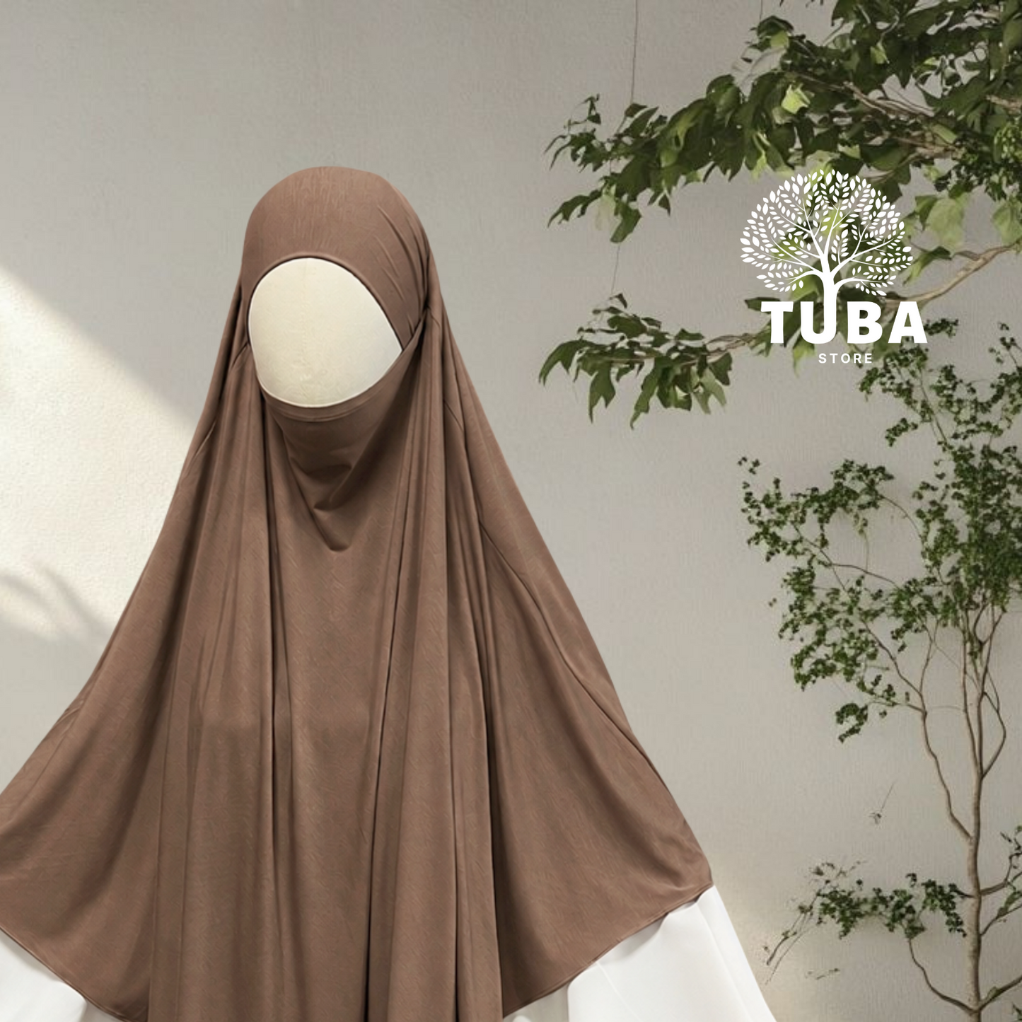 Bamboo Jersey Khimar Maxi - 93% Bambus